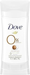 Déodorant dove stick en aluminium 0 % soin des aisselles non irritant, déodorant