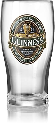 Verres à pinte guinness green collection de 2 oz chope bière pour pub