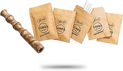 Inhalateur en bois sans vapeur inziho avec 4 composants nicotine diffuseur
