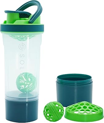 Bouteille shaker protéinée tritan sans bpa solara 650 ml pour boissons