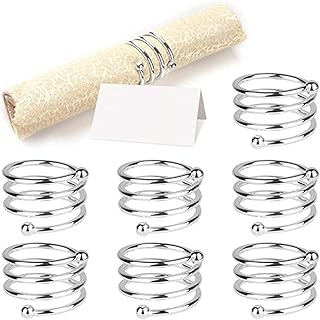 Alikdon lot de 8 ronds de serviette adaptés aux occasions décontractées ou formelles