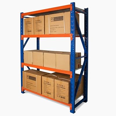 Étagères de rangement en métal robustes 4 niveaux pour garage capacité de 300