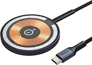 Chargeur magnétique sans fil, momax tapis de chargement magnétique transparent sans fil compatible