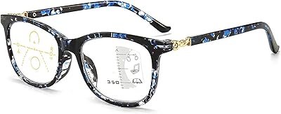 Lunettes de lecture progressives mawah pour femmes, lunettes multifocales bloquant la lumière bleue