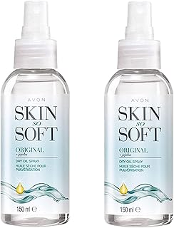 Spray corporel à l'huile sèche originale skin so soft d'avon avec extrait