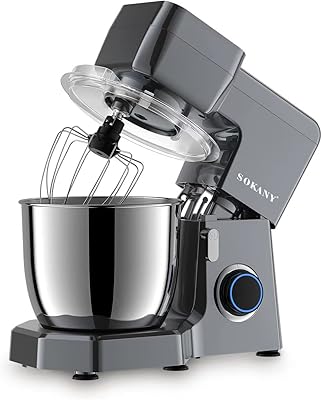 Mélangeur sur socle sokany sk-272 1500w, 10 vitesses + impulsion, bol en acier