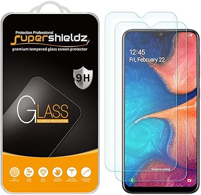 (lot de 2) protecteur d'écran en verre trempé pour samsung galaxy a20, anti-rayures, sans bulles. Diaytar : Votre shopping, nos meilleurs prix