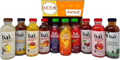 Assortiment d'eau aromatisée beeq bai, 10 saveurs différentes, boissons infusées d'antioxydants, bouteilles de 18 onces liquides, 10 unités. Révolutionnez votre façon d'acheter avec Diaytar