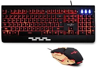 Combo clavier et souris de jeu redgear manta mt21 (noir)