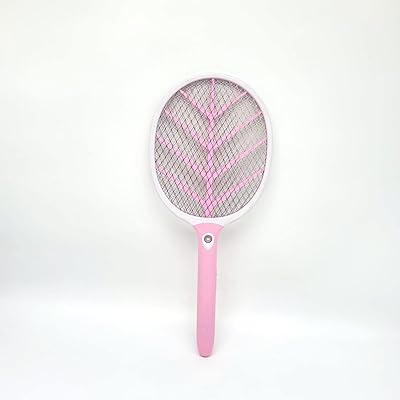 Raquette anti-insectes électrique, tapette à mouches électrique rechargeable avec port usb 3000 volts