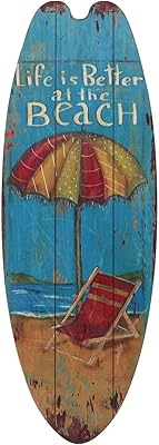 Bannière suspendue en bois pour planche de surf apofan sweet summer in the