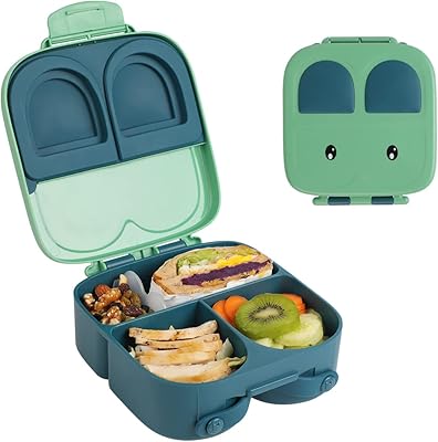 Boîte à lunch snack attack tm pour l'école des enfants, couleur verte