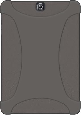 Étui de protection en silicone robuste amzir pour samsung galaxy tab s2 9.7