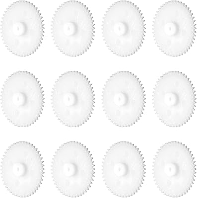 Othmro 20 pièces engrenage en plastique blanc 18 dents 0.5 unités modèle 182.5a