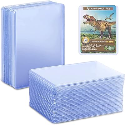 50 pochettes pour cartes à collectionner protecteur de carte chargement par le dessus