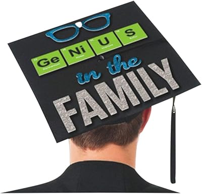 Amscan genius in the family autocollant de décoration de chapeau de remise