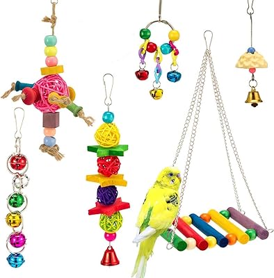 Jouet pour perroquet grand et petit mamo bear - blocs en bois multicolores