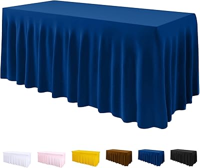 Housse de table et nappe geeker 1 pièce pour tables pliantes chemin