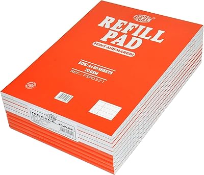 Jeu de blocs de recharge fis bsfl fd 321, 80 feuilles, lignées simples