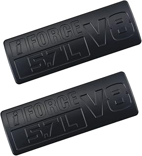 2 pièces iforce 5,7l v8 emblèmes latéraux, autocollants de porte 3d autocollants