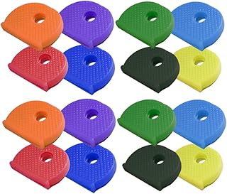 24 pièces étiquettes en plastique colorées anneau de codage de clé