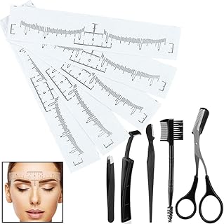 Règle à sourcils jetable, paquet de 100 stylos adhésifs pour règle à sourcils