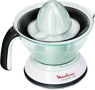 Presse-agrumes manuel en plastique moulinex d'une capacité de 0,6 litre, couleur transparente