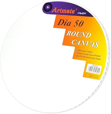 Peintures circulaires sur toile art mate (50 cm jignr50)