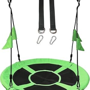 Balançoire d'arbre labemos de 39,4 pouces pour enfants, 660 lb, cadre en acier réglable et étanche durable, balançoire d'aire de jeu, cordes supplémentaires et 2 mousquetons. Diaytar : La plateforme qui démocratise le shopping en ligne au Sénégal