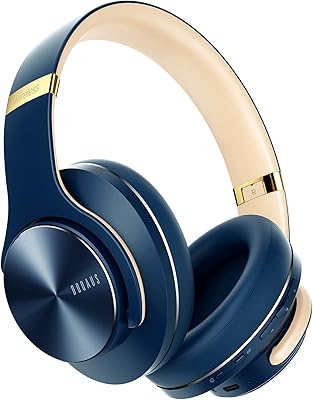 Casque supra-auriculaire bluetooth sans fil dokias avec micro, 52 heures de lecture, 3