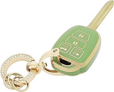 Housse de protection pour clé de voiture toyota avec porte-clés en tpu souple