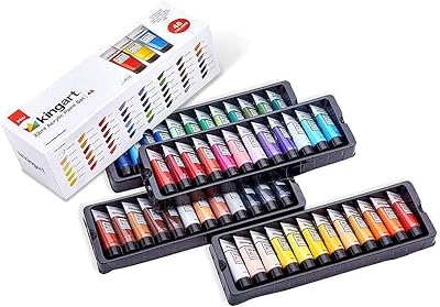 Ensemble de peinture acrylique king art 48 pièces - 500-48 22 ml