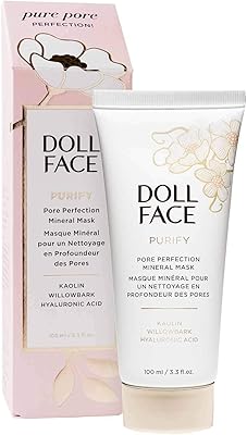 Masque minéral affinant les pores du visage de poupée