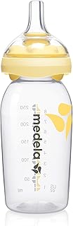Tétine en silicone medela calma avec biberon de 250 ml pour nouveau-nés