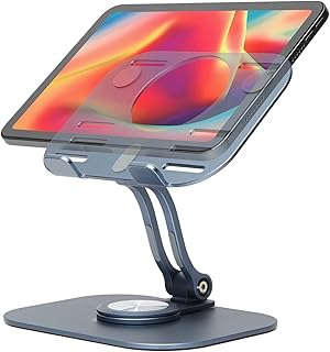 Support de tablette ergonomique en aluminium himax avec base rotative à