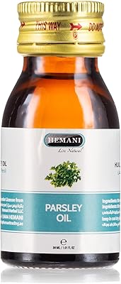 Huile de persil hemani naturelle 30 ml contient des propriétés antimicrobiennes et antiseptiques