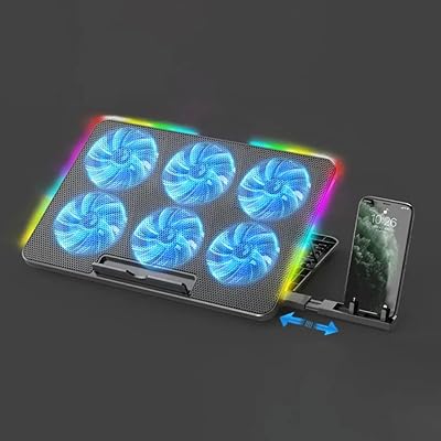 Support portable et réglable en métal pour ordinateur portable avec 6 coussinets