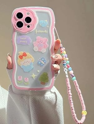 Une coque en silicone transparente avec un joli dessin 3d pour téléphones