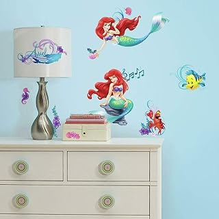 Stickers muraux roommates avec motif sirène et repositionnables de disney, multicolore. Le discount haut de gamme, c'est possible avec Diaytar