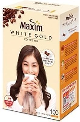 Tasse à café dongsoo maxim kim juna cf, blanc, doré, mélange de 100