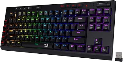 Clavier mécanique filaire vishnu, 2,4 go, rvb par redragon