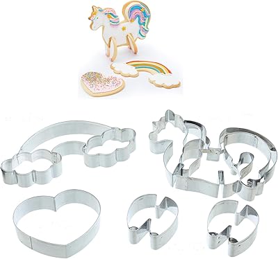 Ensemble d'emporte-pièces licorne 3d sweetly do it, 5 pièces, coffret cadeau