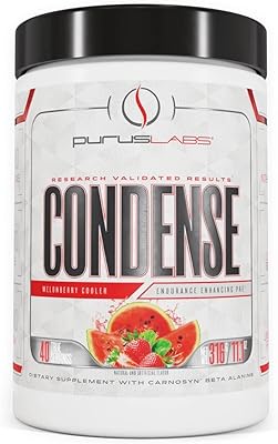 Purus labs condense endurance enhancing pre training melon berry cooler avec carnosyn