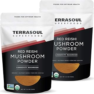 Trusol superfoods poudre de champignon reishi biologique (extrait 4:1), 11 oz (paquet