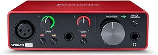 Interface audio usb foxrite sacrelite solo (3e génération) avec pro tools, rouge, 0