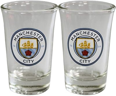 Ensemble de gobelets deux pièces manchester city fc, multicolore, taille unique