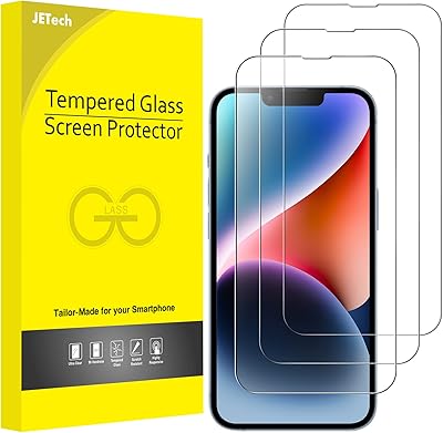 Geetech protection d'écran à couverture complète pour iphone 14 6,1 pouces, couche