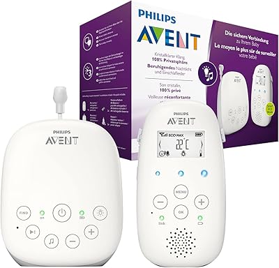 Écoute-bébé audio philips avent scd713 26 avec technologie dect