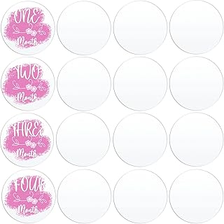 20 feuilles rondes en acrylique transparent et plexiglas de 4" pour marqueurs
