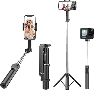 Perche à selfie longue durée de vie mobile avec trépied jusqu'à 38 pouces